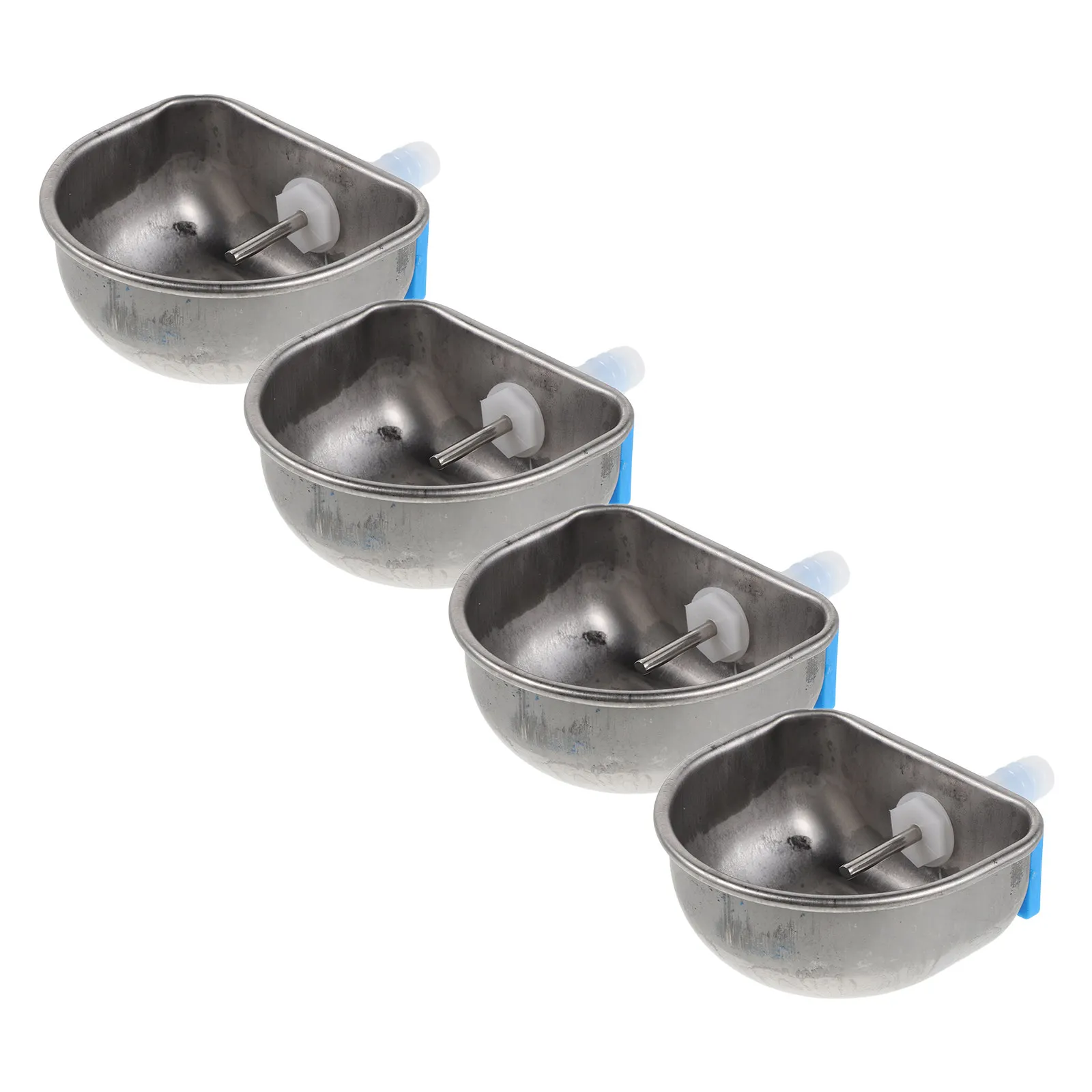 

Набор из 4 поилок-ниппелей для кроликов из нержавеющей стали, подвесные, с защитой от брызг, регулируемым потоком, для клеток, путешествий и разведения