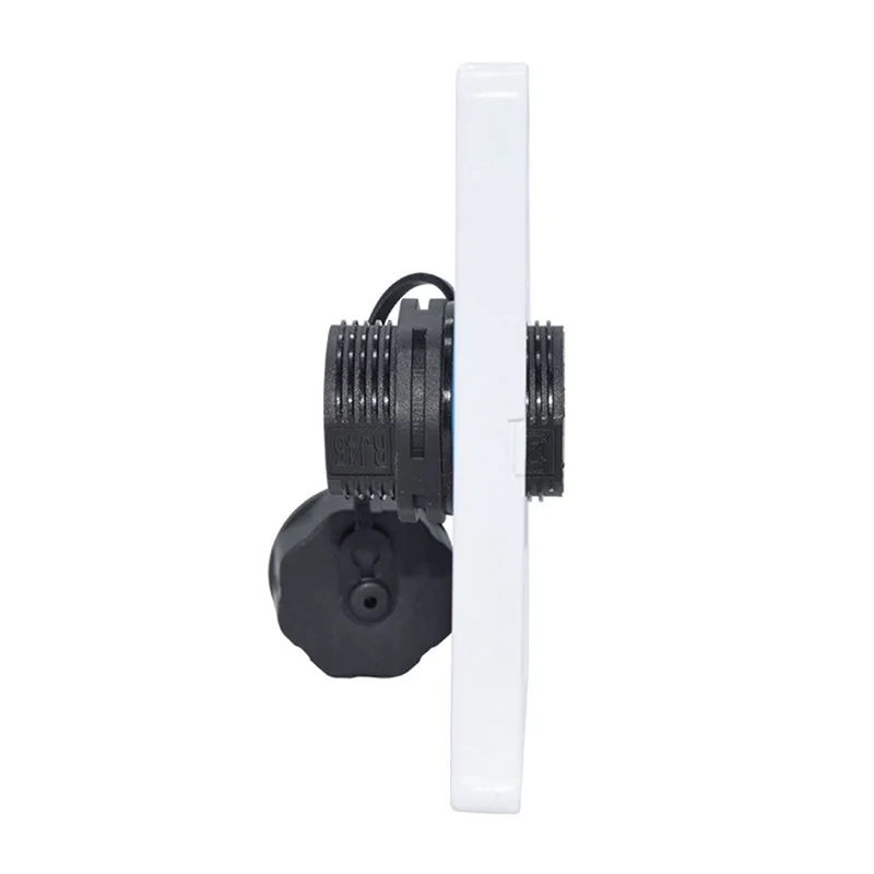 

A01F-15PCS Panel Mounting RJ45 Waterproof Connector Ethernet LAN Cable Connector Double Head Adapter With Dust Cap