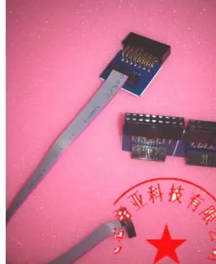 XILINX JTAG Pelat Penghubung Garis Unduh 14 Pin Putar 10 Pin Ke 2.54 Mm Hingga 2.0 Mm Hingga 1.27Mm Jarak