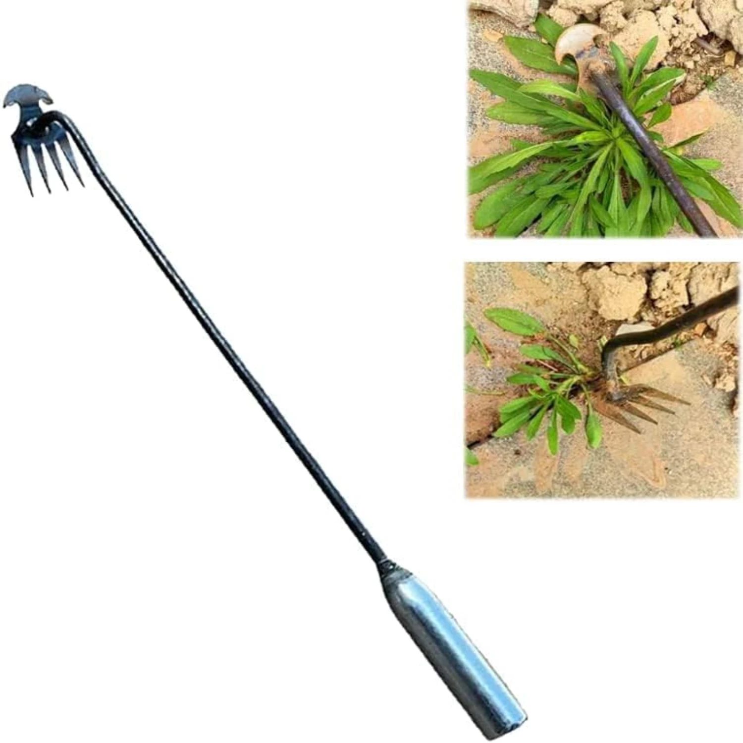 

2023 Enhanced Efficient and Durable Galvanized Handle Weed Puller for Garden Enthusiasts - Portable and Long-lasting Tool for Ve