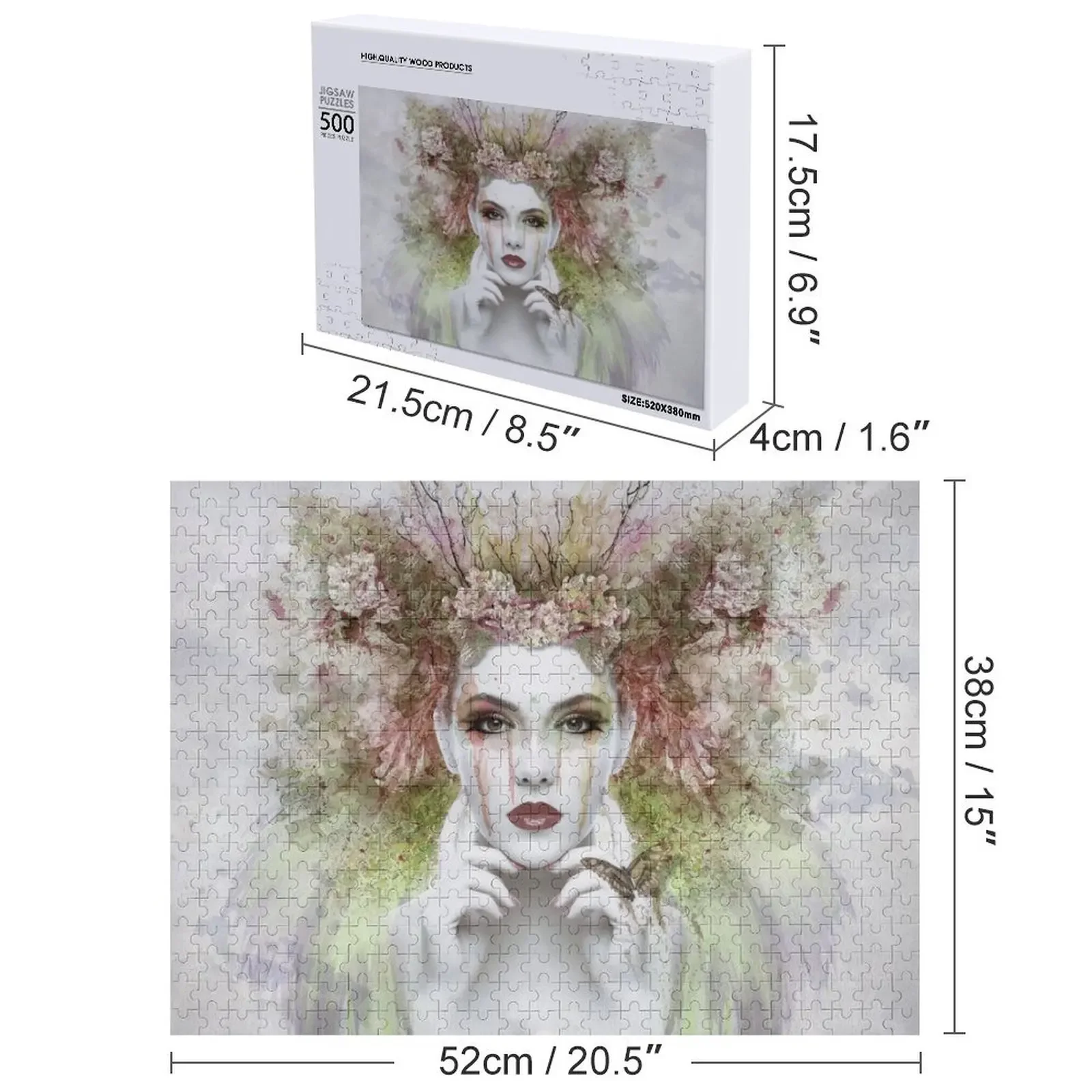 صورة وجه امرأة بانوراما اللغز هدايا مخصصة للتخصيص لغز هدية الطفل