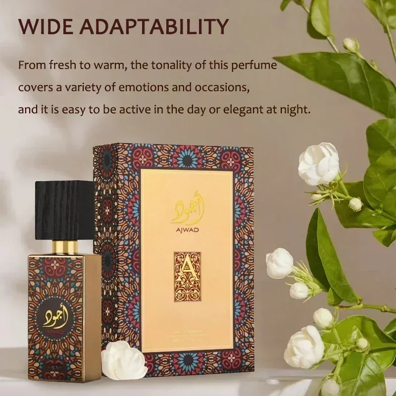 60ml High Quality Original Saudi Arabia Mens Perfume Long-lasting Perfume Natural Pheromones Perfume Fragrance for Men and Women