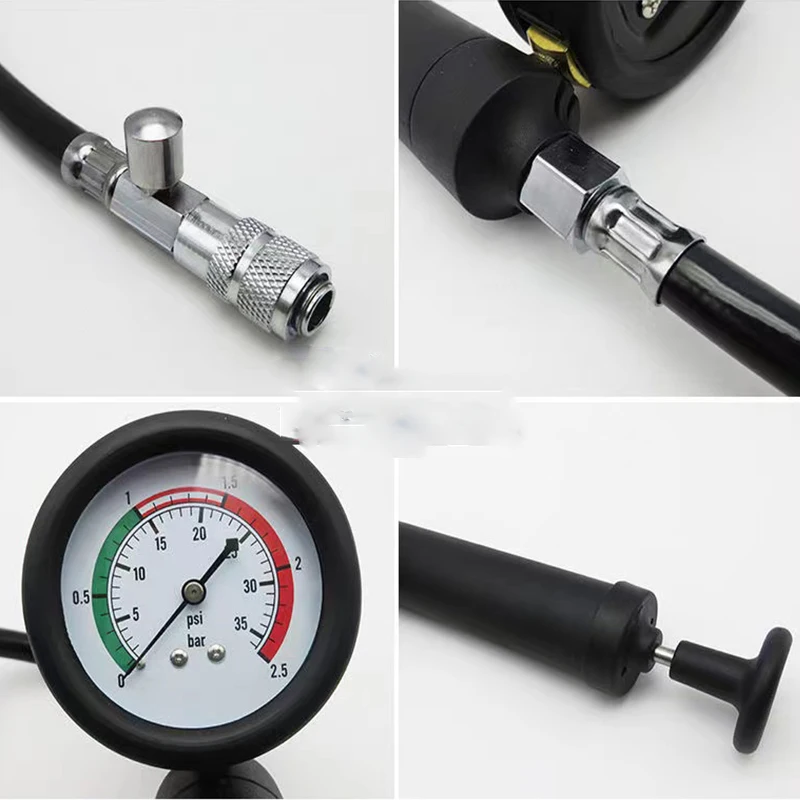 New type of water tank leakage detection instrumentshockproof dialautomotive pressure gauge detection instrumentcooling system d