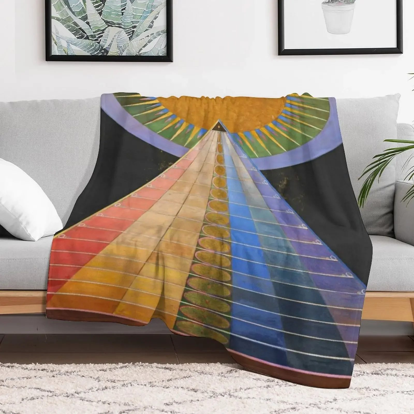 Hilma af Klint - Altarpiece Throw Blanket Soft Plaid christmas gifts Blankets