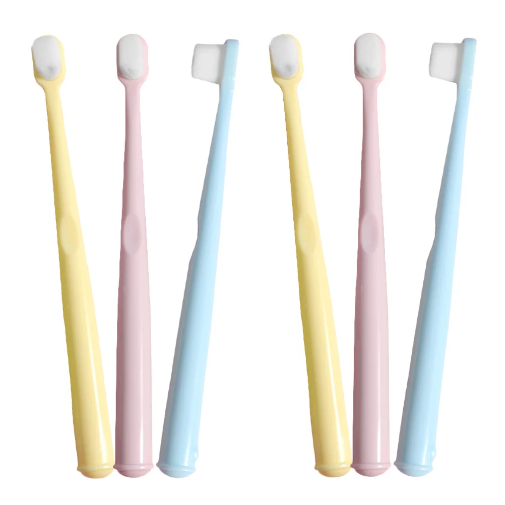 

6Pcs Toothbrushes Soft Bristles Compact Ergonomic Manual Toothbrushes for Daily Supply Toothbrush