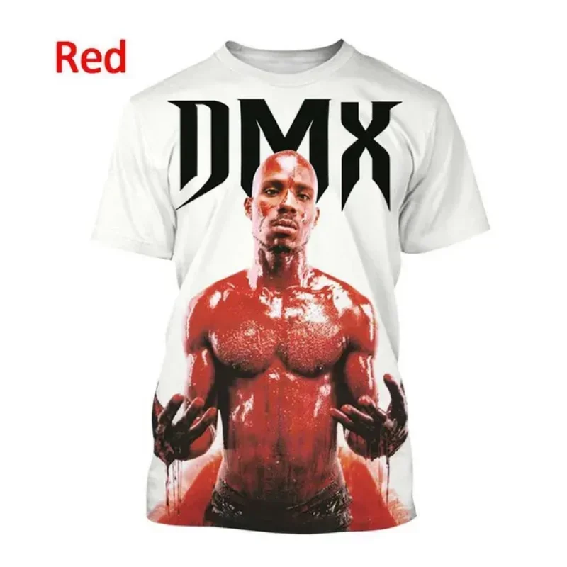 

New Men's Fashion 3D Printed T-shirt Casual Men's Clothing for Both Sexes Rapper DMX Oversized Crew Neck T-shirt Hip Hop Harajuk