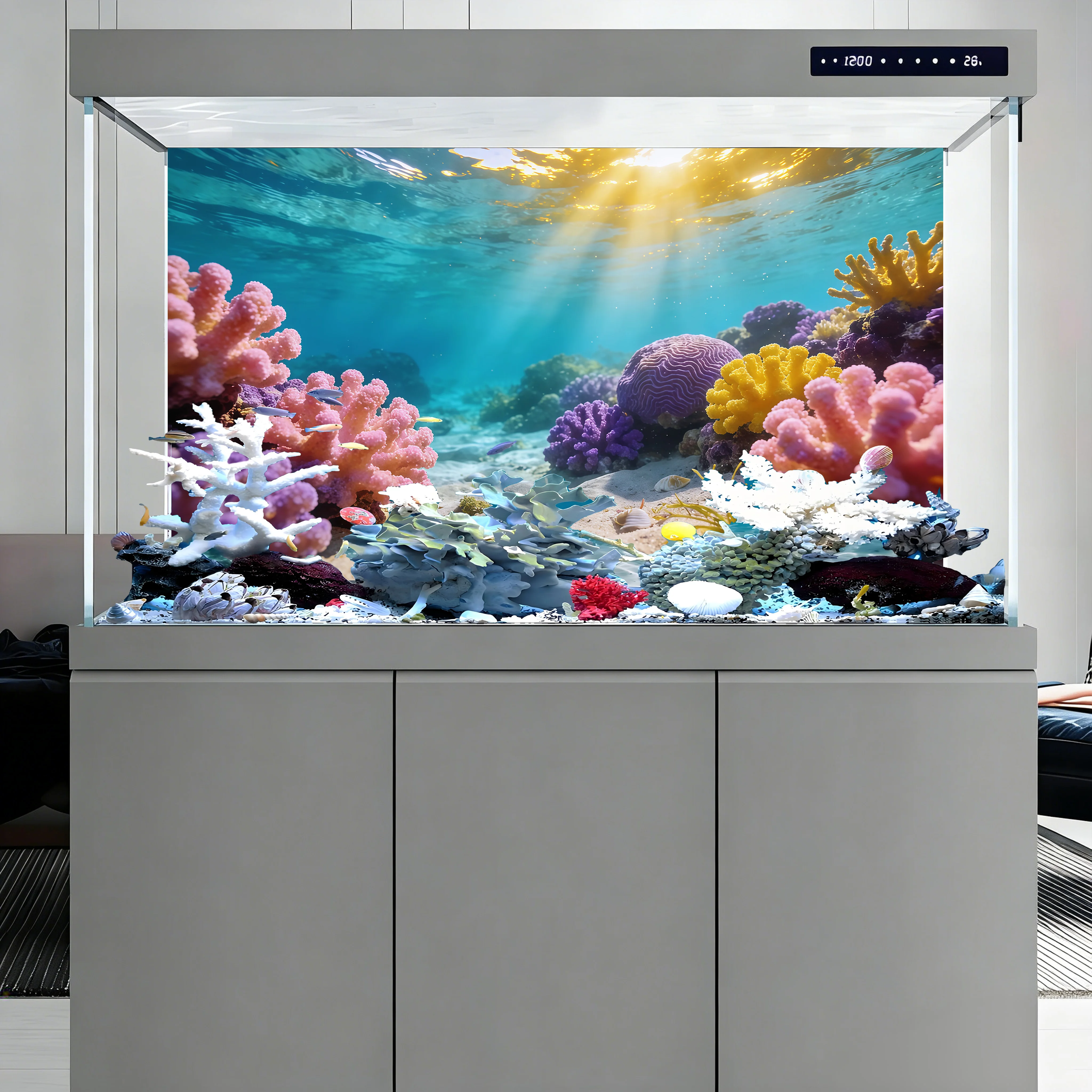 Aquarium Background Sticker, S - огляд і ціна Aquarium Fish Background