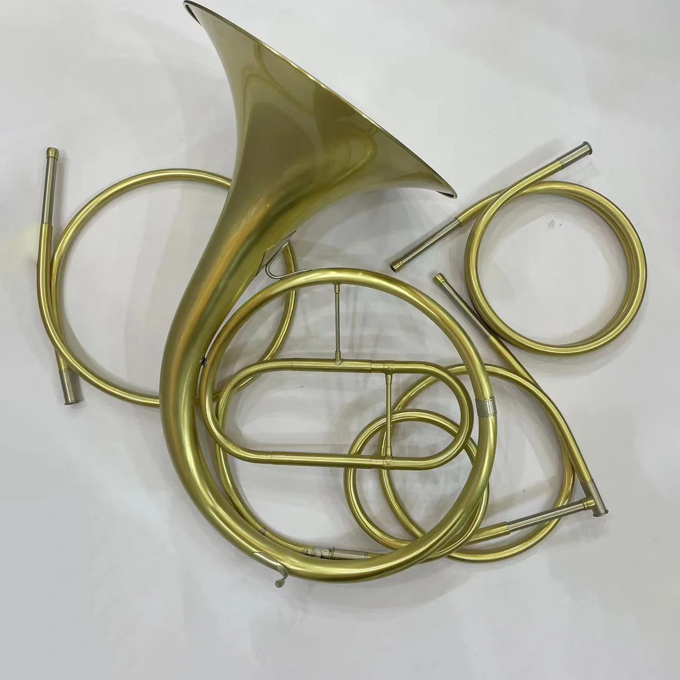 

Yellow brass material drawing brass surface natural french horn with different tuning