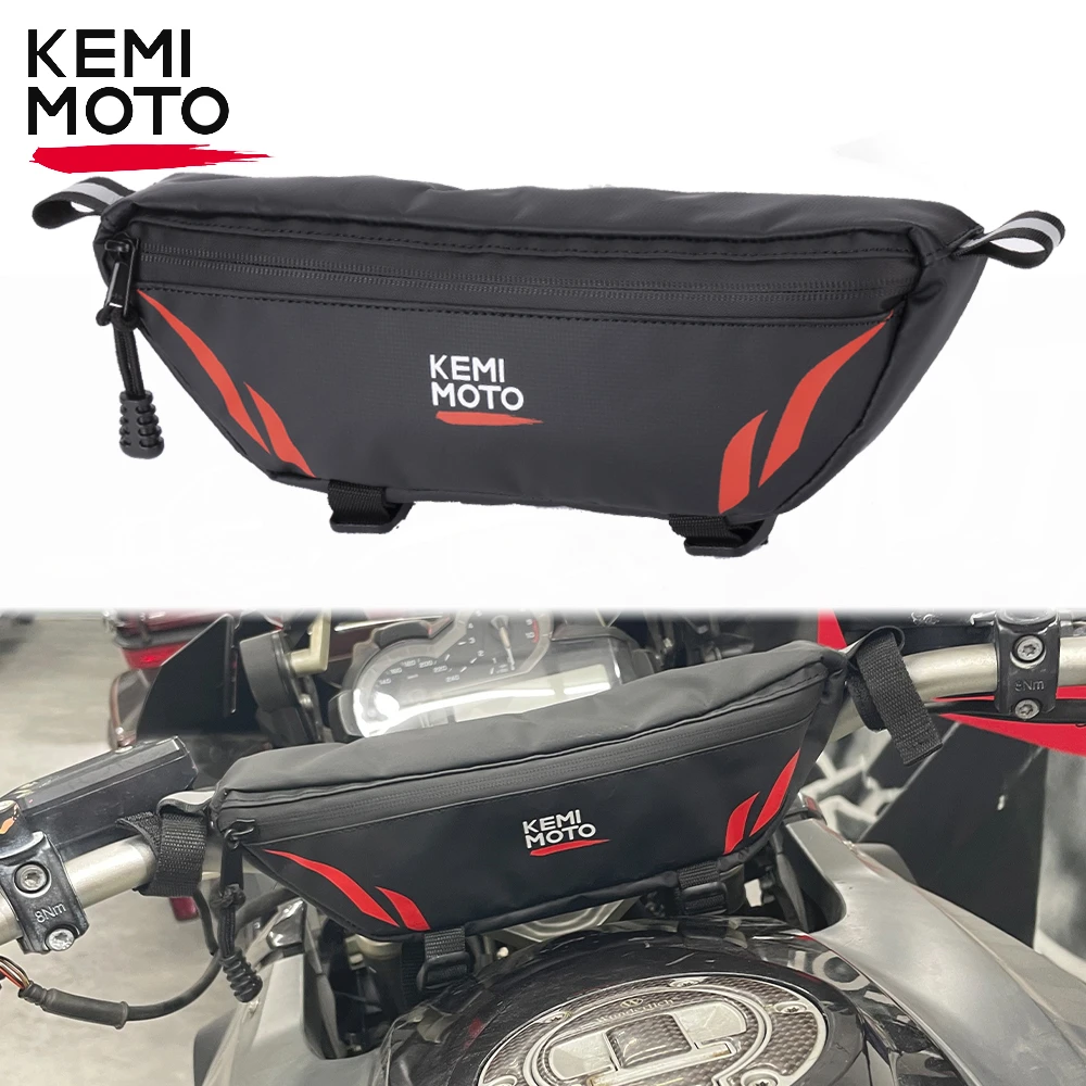 Motorcycle Handlebar Travel Bags Waterproof for BMW R1200GS R1250GS F750GS F850GS F700GS 800GS S1000XR Storage Bag Accessories