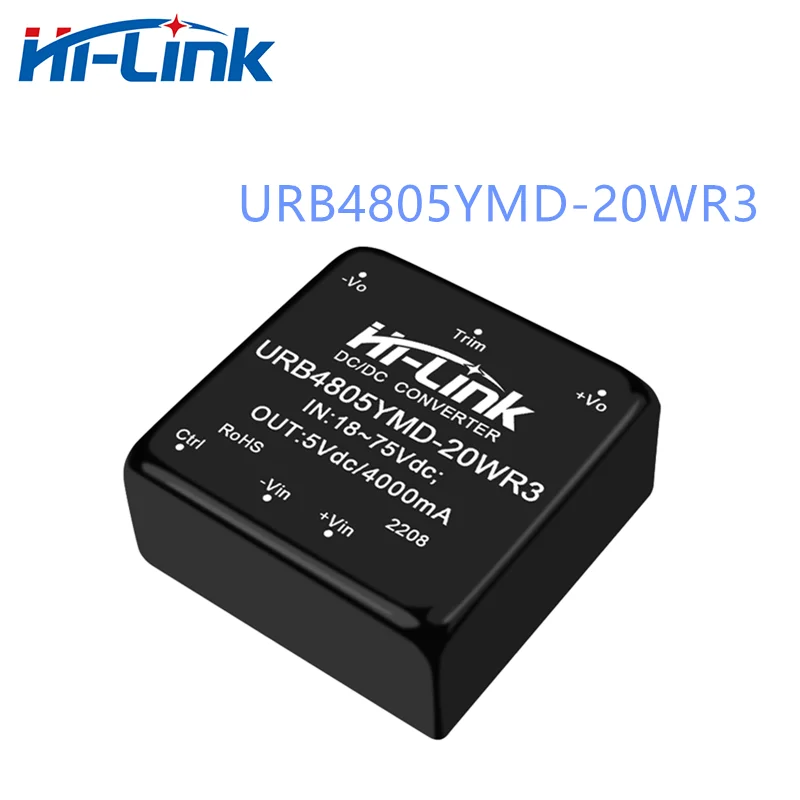 Pengiriman gratis DC 48V sampai 5V modul daya Step Down DC URB4805YMD-20WR3 catu daya Mini terisolasi rumah pintar