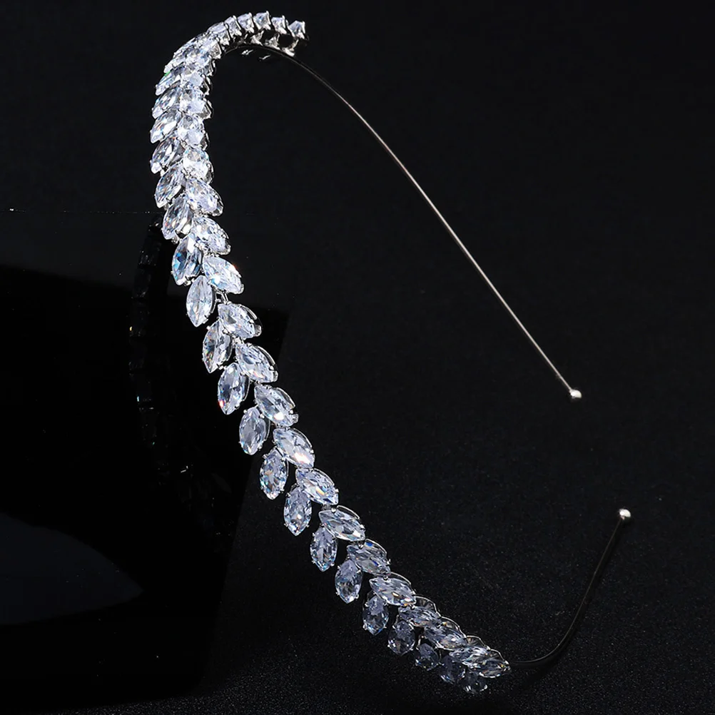 

1Pcs Elegant High-End Zircon Headband All-Match Hair Hoop Decorative Temperament Hair Accessory for Women Fashion Headband