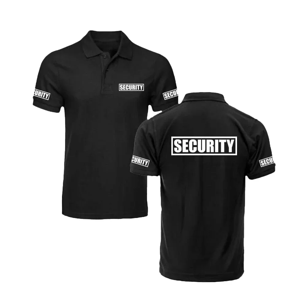 2024 3D Printed POLO Shirt Bodyguard Security Work Clothes Women Men High Quality Clothing