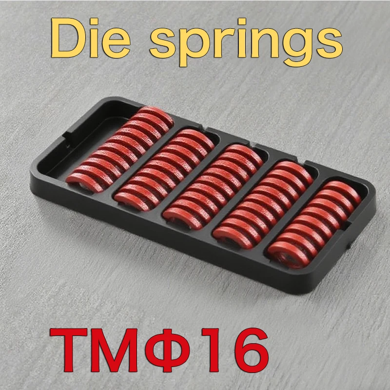 Flat wire rectangular mold spring red outer diameter 16mm, length 20mm30mm50mm60mm70mm75mm80mm90mm100mm plastic mold spring