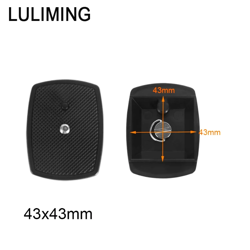 SLR Камера БЫСТРОРАЗЪЕМНАЯ пластина 1/4 дюйма Винт штатив шариковая головка адаптер 35 мм 43 мм для штатива камеры Yunteng 690 590