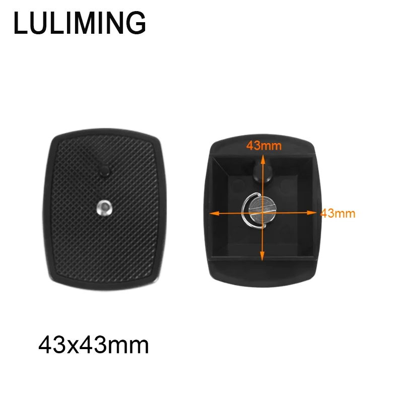 Płyta szybkiego uwalniania lustrzanka 1/4 Cal śruba trójnóg Adapter 35mm 43mm dla Yunteng 690 590 600 statyw kamery