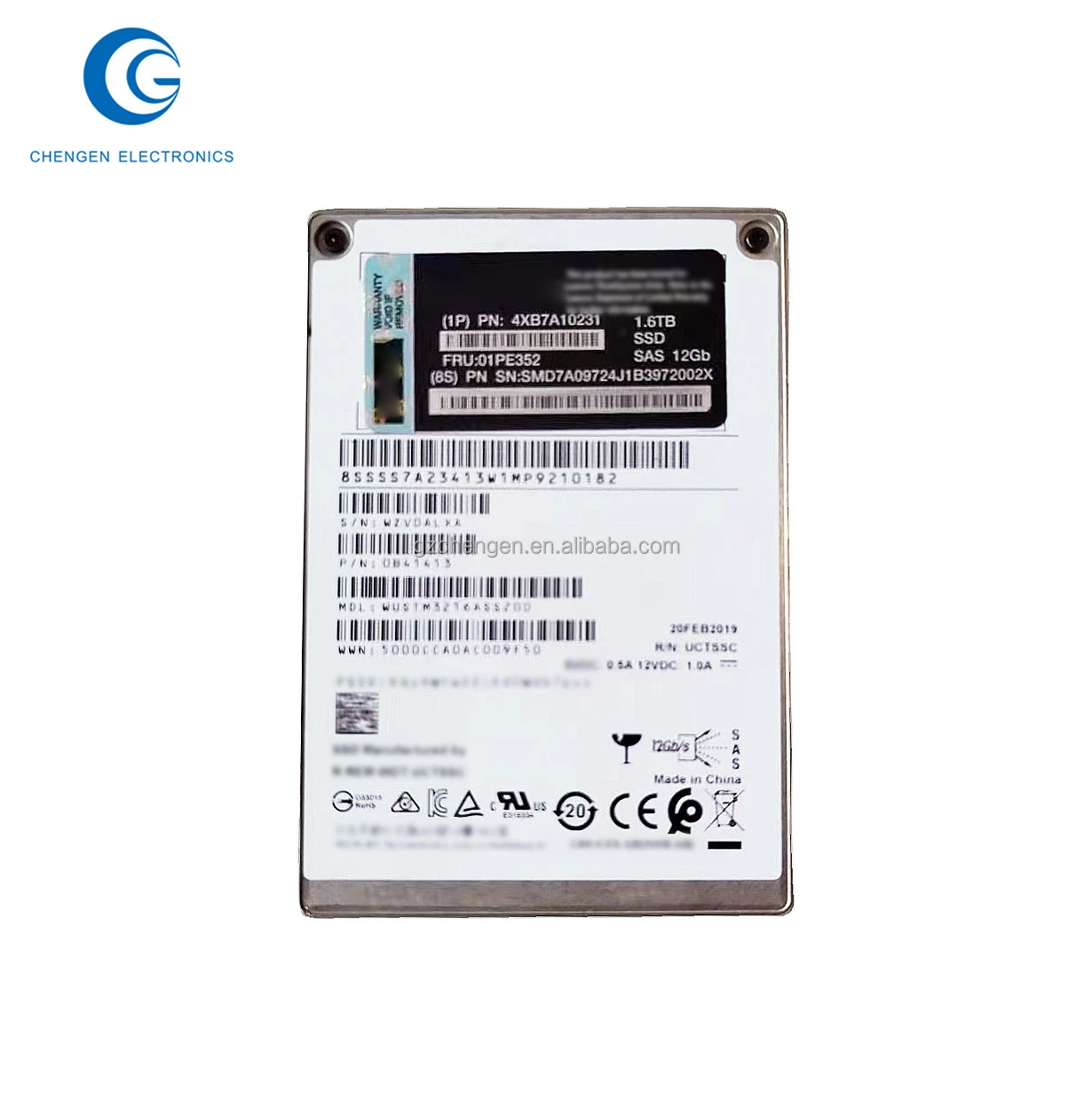 4Xb7A10231 1.6Tb 2.5" 12Gb Sas Mlc Ssd Solid State Drive 2.5In Ss530 1.6Tb Performance Sas 12Gb Hot Swap Ssd