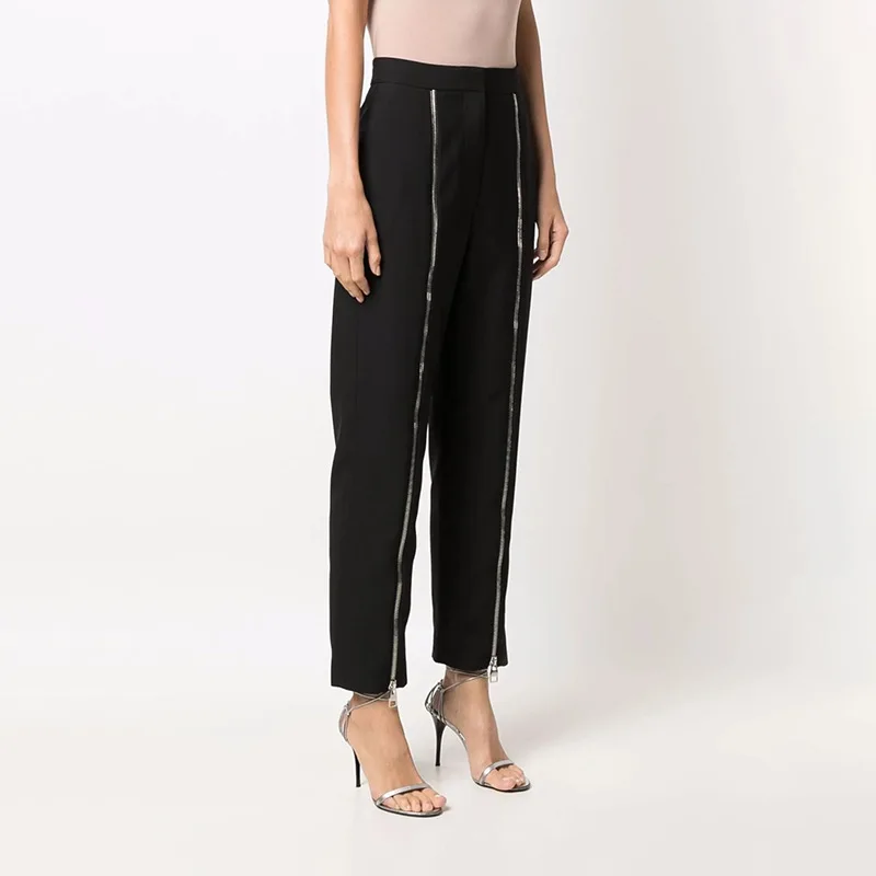 ZAMOR Women's 2026 New Fashion Commuter High-Waist Straight-Leg Suit Trousers with Design Pleats