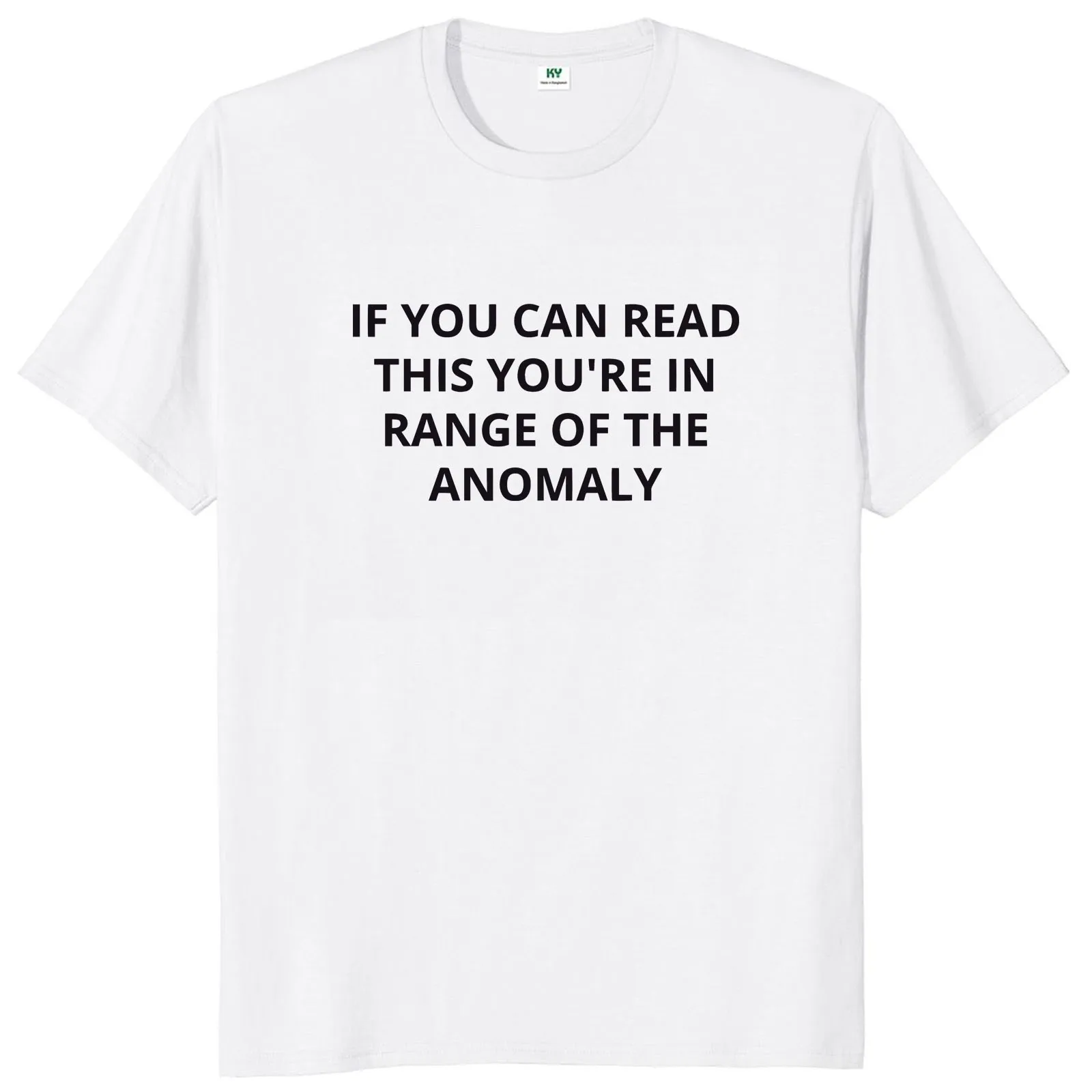 If You Can Read This You're In Range Of The T Shirt Funny Phrase Introverts Humor Gift Tee Tops 100% Cotton Soft Unisex Tops