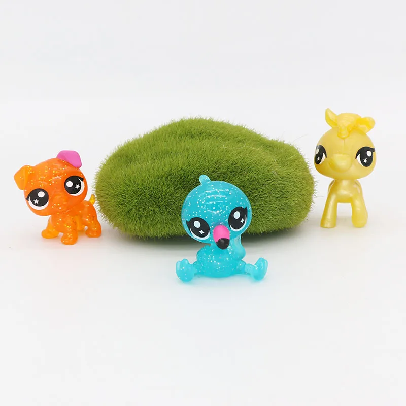 Cute Pet Shop 3cm Littlest Animals Sheep Bird Cat Deer Doll Model Figurka akcji do dekoracji ciast Zbieranie zabawek