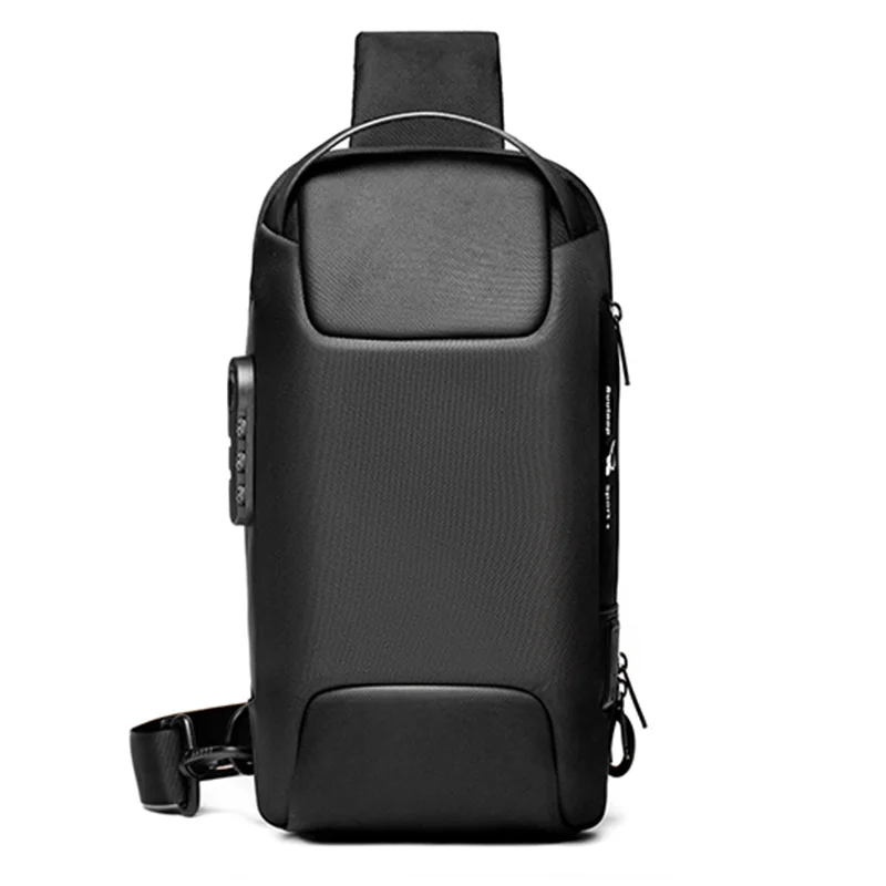 

SUUTOOP Men's USB Multifunction Anti-theft Shoulder Bag Crossbody Sling Travel Messenger Chest Pack For Male Female Women