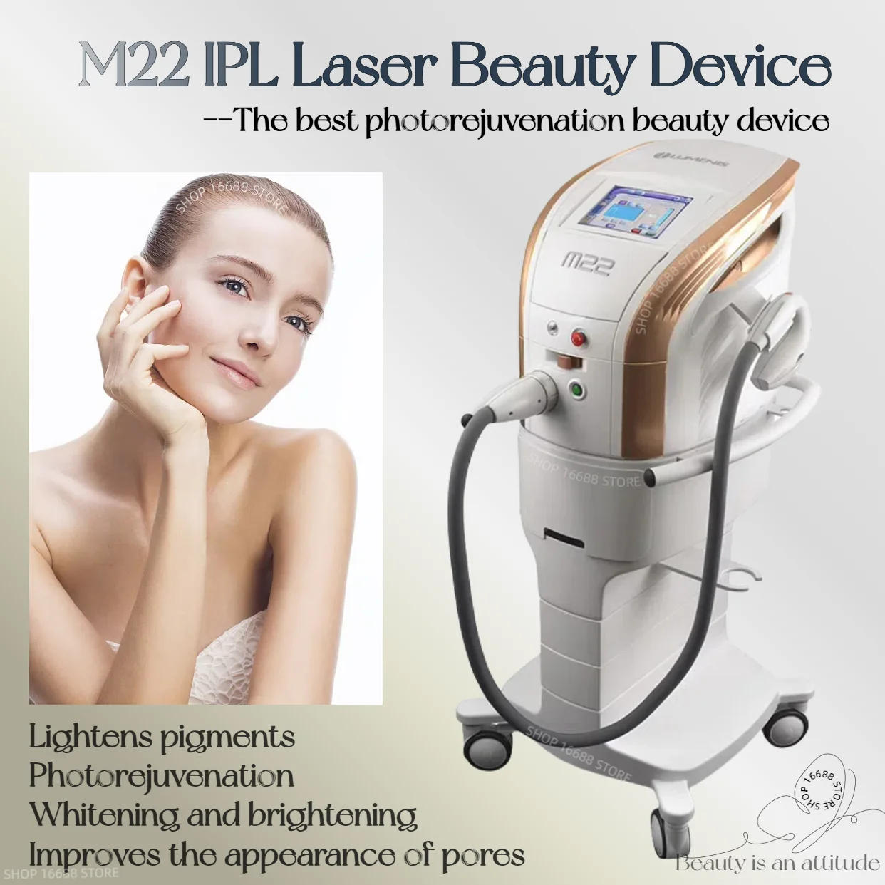 

Protable M22 Laser Ipl Machine Skin Rejuvenation Professional Diode Ice Titanium Laser Body Hair Removal Machine 2025