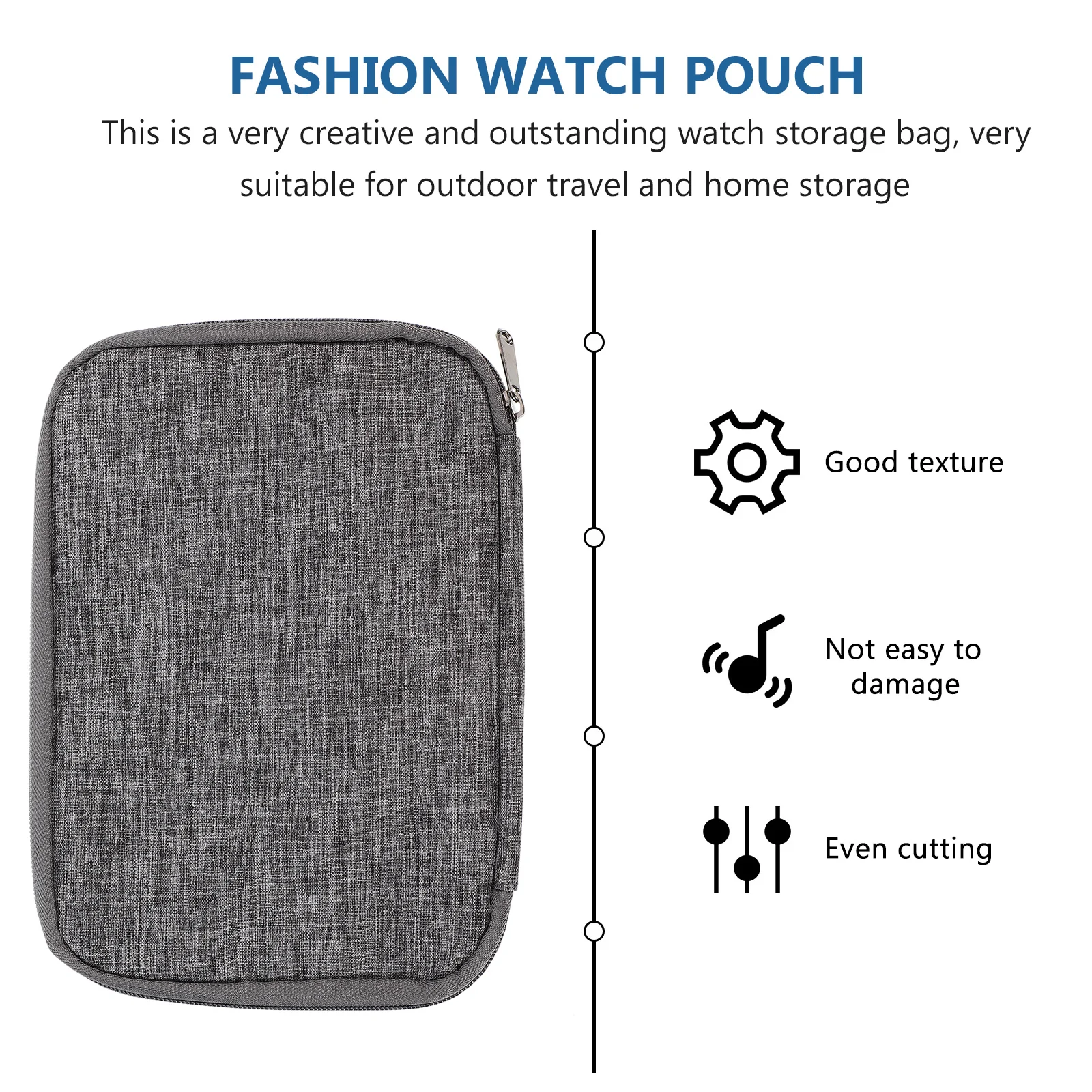 

1Pc Comfortable Design Waterproof Watch Bag Oxford Cloth Portable Watch Pouch Storage Organizer Case