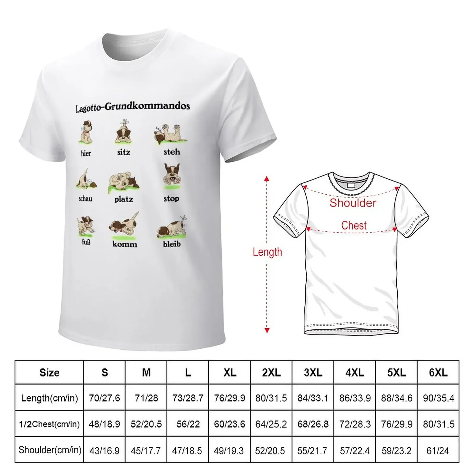 Lagotto commands 2.1 T-Shirt customizeds shirts graphic tees kawaii clothes korean fashion Men's t-shirts