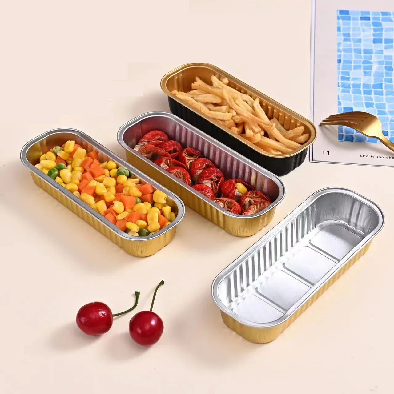 50 stücke Einweg-Grill pfannen Aluminium folie Luft fritte use Backblech Zinn folie Pfannen Box Grills chale für Luft fritte use Küchen zubehör