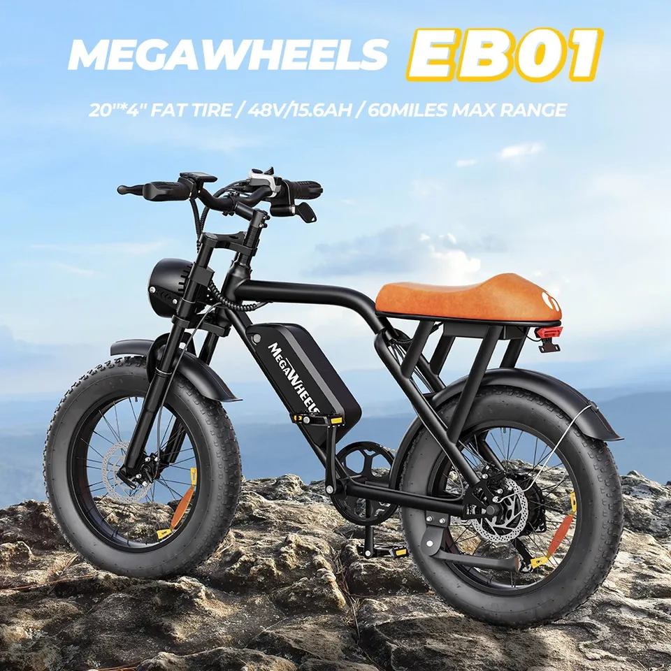 Electric Bike 20"Fat Tire Ebike for Adults All Terrain Off Road Removable Batter image 3