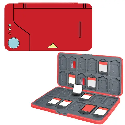Game card holder storage box, 24 game slots and 24 Micro SD card slots, suitable for switches, Lite/OLED/ns