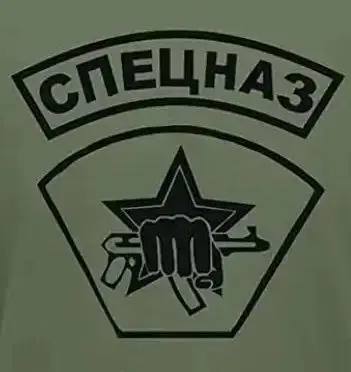 Russian Spetsnaz Symbol Special Forces Emblem T-Shirt 100% Cotton O-Neck Summer Short Sleeve Casual Mens T-shirt Size S-3XL