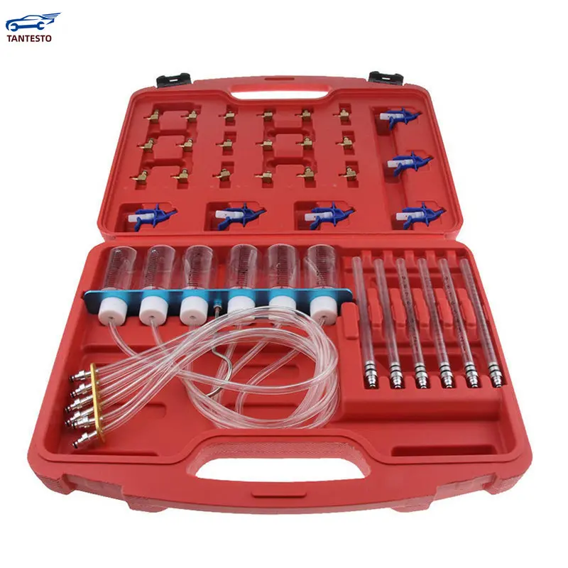 Diesel Engine Injector Flow Test Common Rail Tool Diagnostic Adaptor Set Meter Fuel  Flowmeter Cylinder