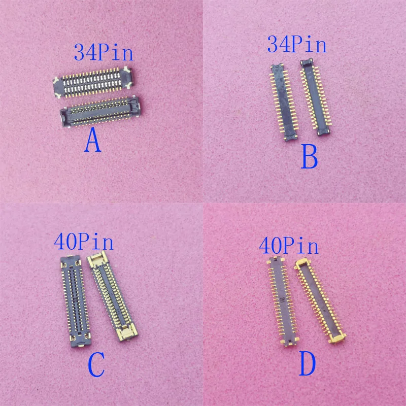 

1-20 шт., разъем FPC для ЖК-дисплея, USB-зарядное устройство, разъем для зарядки для Samsung Galaxy A60 A6060 A606F A30 A305 M40 M405F 34 40 50 контактов