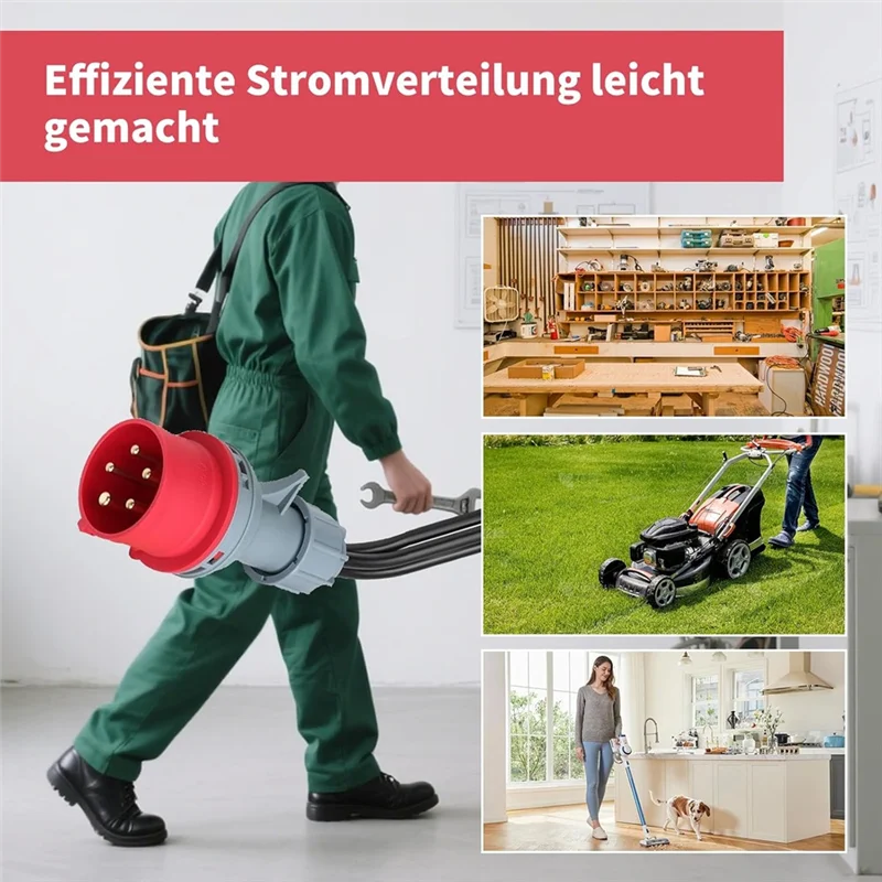 كابل محول GYTB-Camping CEE مع غطاء مفصلي وقابس اتصال تأريض للقافلة والاستخدام الصناعي والخارجي