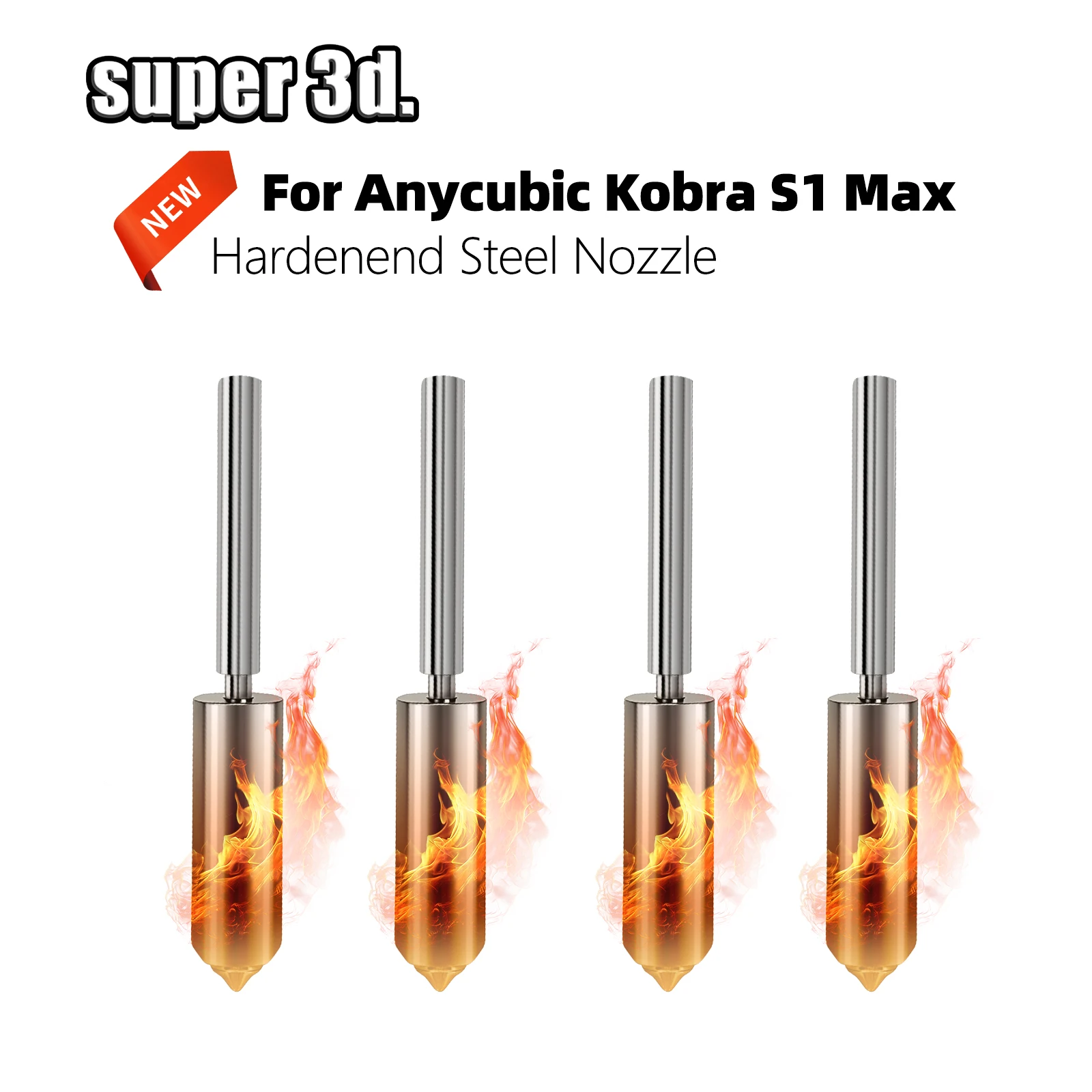 Image of Für Anycubic Kobra S1 Max Düse Kobra S1 Max Combo Extruder Hotend 3D-Drucker Zubehör Düsen Druckkopf-Baugruppe Teile