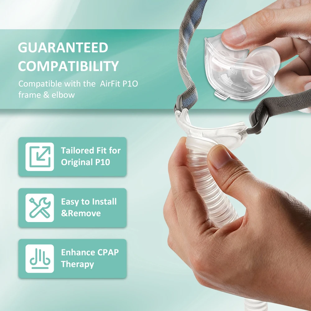 AirFit P10 Nasal Pillow Replacement Cushion Ultra-Soft Silicone Cushions Essential CPAP Supplies for Mask Maintenance & Comfort