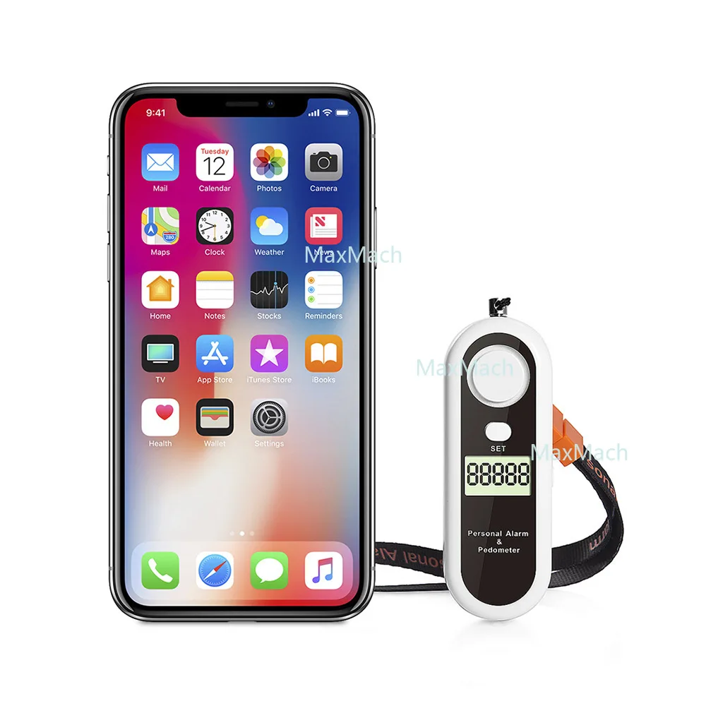 

MSA-870 120 dB Step-type Personal Alarm Women's Anti-robbery Equipment Portable Rescue Device Patient Pager with Light