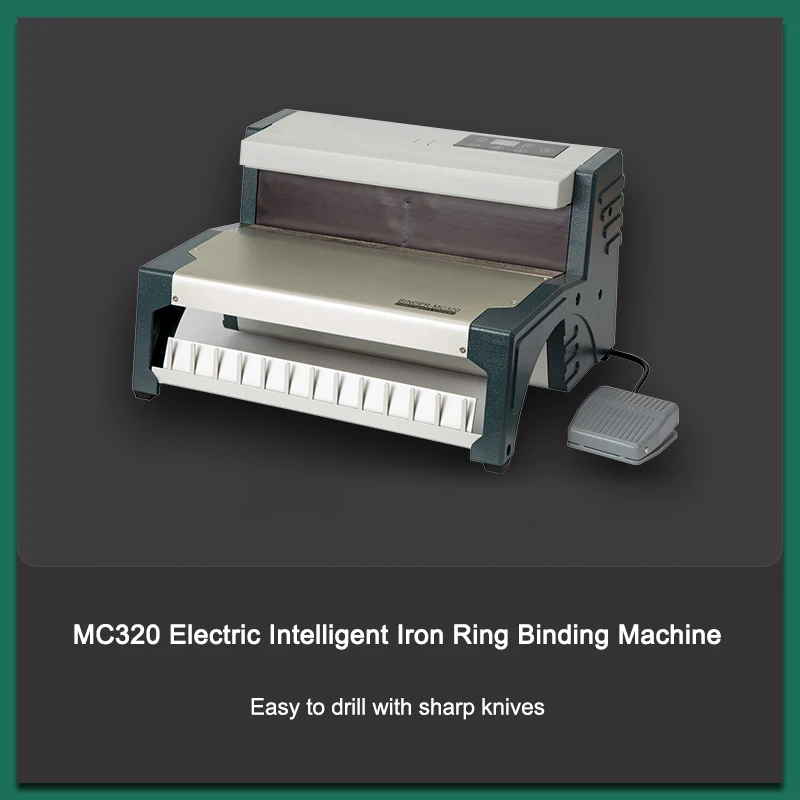 Imagem -02 - Máquina de Binding de Fio Inteligente Round Contract com Mesa de Dois Fios Calendário Punção