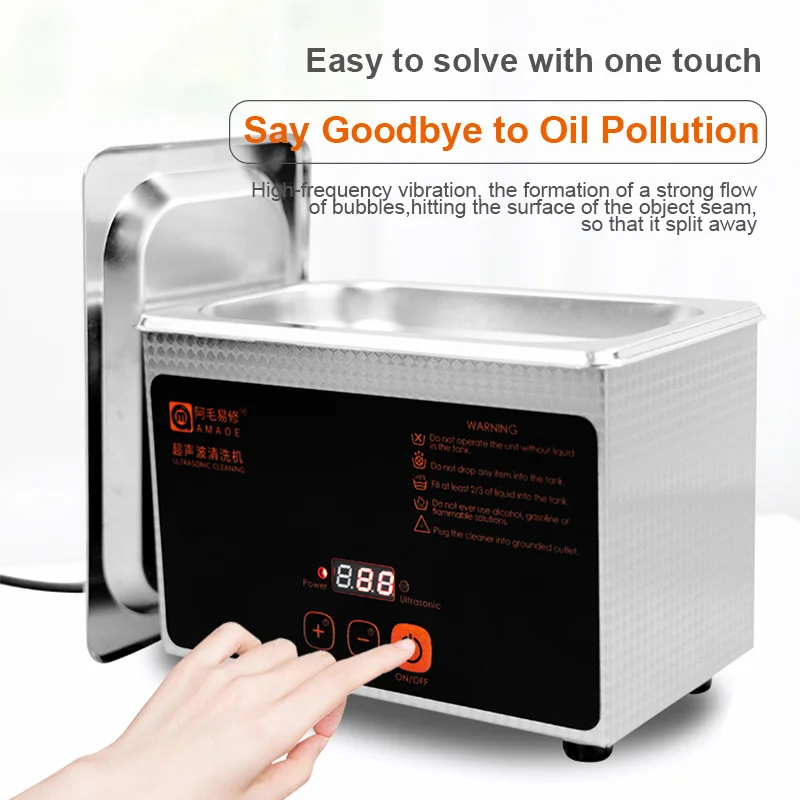 Amaoe UC-L08 Ultrasonic Cleaning Machine for Mobile Phone Motherboard Jewelry Watch Electronic Parts Cleaning Machine