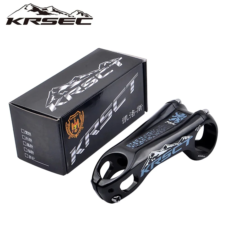 

KRSCT Bicycle Stem 3D Forging High Strength Mountain Bike Stem -20 Degree 80/90/100mm Length for AM/FR/DH 31.8mm Handlebar