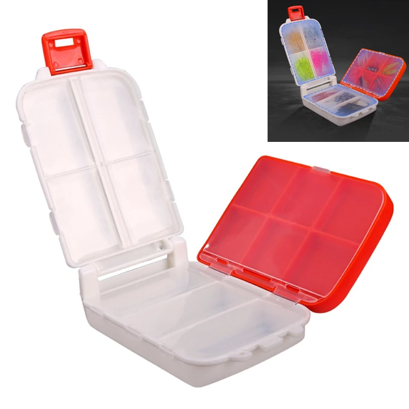 

3 Layers Folding Fishing Lure Box for Soft Bait / Jig Hooks Storage 13 Compartments Fishing Tackle Case