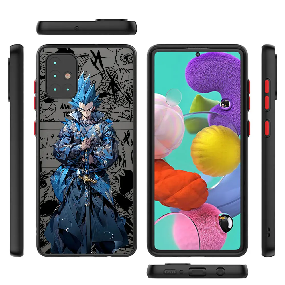 Smoki-kule Son-Gokus etui na telefon do Xiaomi Redmi Note 9 12 13 5G 11S 12S 10S 10 Pro 11 11 12 Hard PC Capa matowe pokrowiec Capa