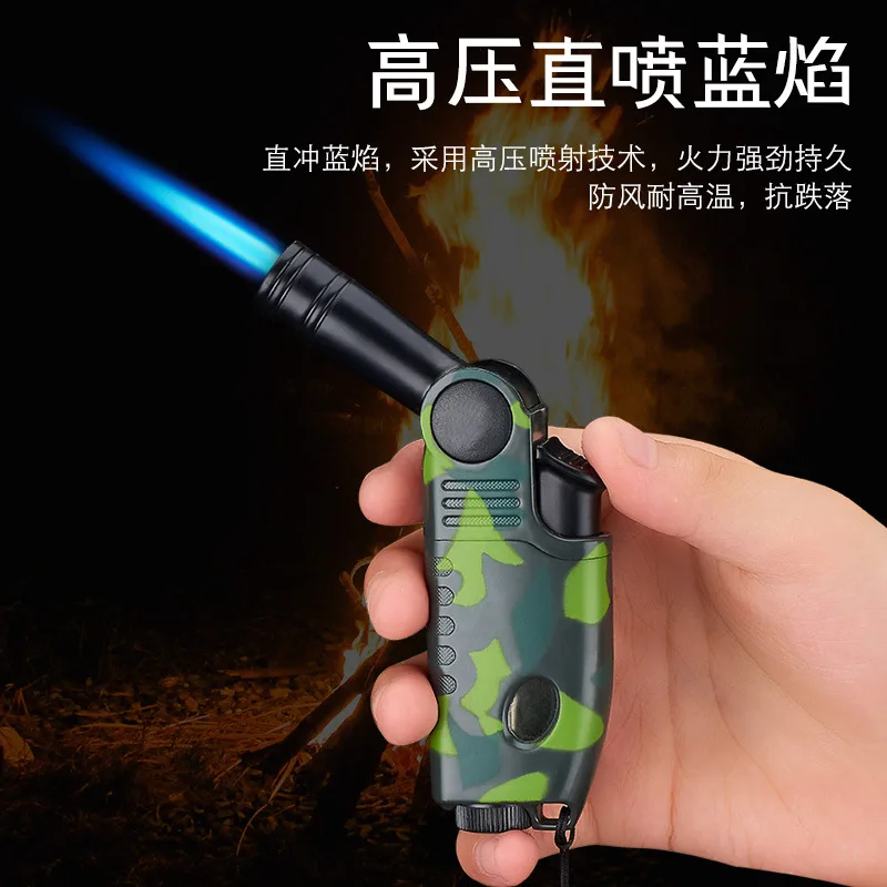 

Lighters Smoking Cigarette Accessories Windproof Straight Punch Moxibustion Cigar Special Spray Portable (NO GAS)（NO GAS）