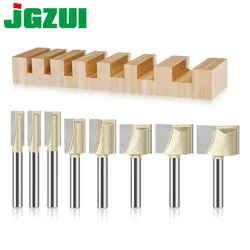 Fresa con gambo professionale da 6mm 12mm per legno, punta per Router in carburo di tungsteno per la pulizia della punta inferiore Set di strumenti per la lavorazione del legno fresa