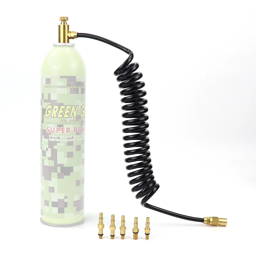 Manguera remota de línea de bobina HPA para botes verdes, rojos y negros con acoplador de desconexión rápida compatible con KSC/KWA,KJW/WE,Marui,VFC