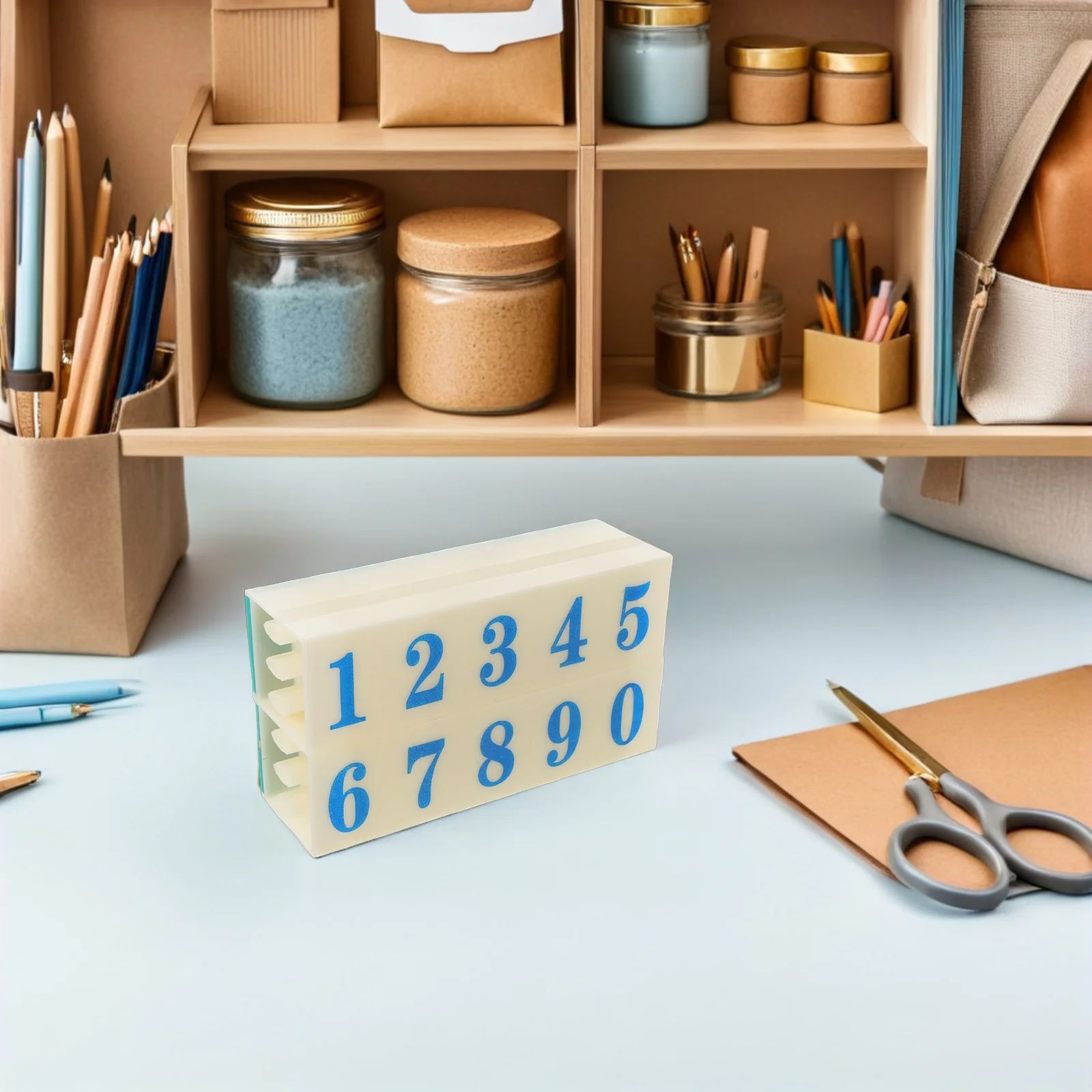 ختم رقمي ذاتي التحبير عن عنوان التاريخ الأحمر رقم المكتب تلقائي للاستخدام التجاري للوثائق الرقمية الشعبية #1