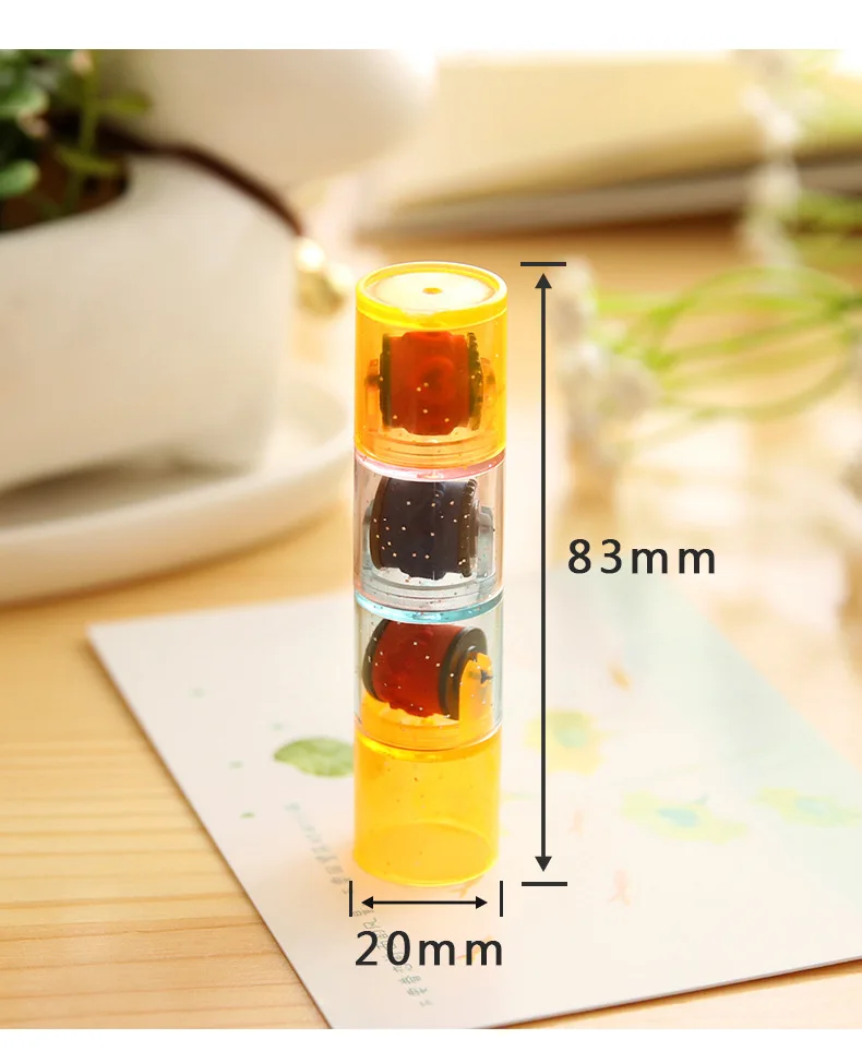 3Pcs Baby Colorful Ink Pad Stamp Seal Preschool Funny Toy Learning Cartoon DIY Roller Drawing Diary Tool Kids Ink Pad Gift