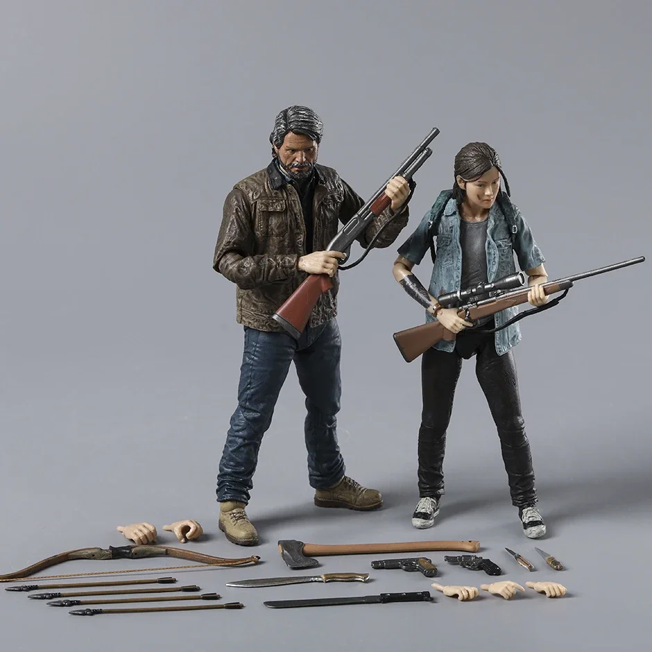 NECA The Last of Us Part II Ultimate Joel & Ellie Action Figure PVC Toys Collection Model Doll Set