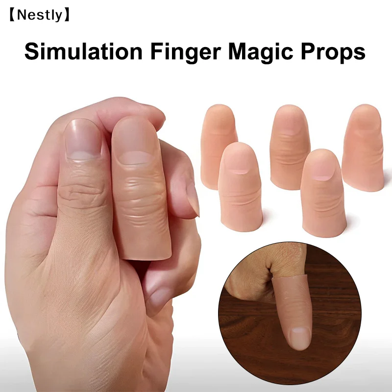 Prosthetic Limbs Fake Fingers Simulated Cots Severed Prostheses Silicone Gloves Disappear To Play Tricky Magic Props Prank〔Nest〕