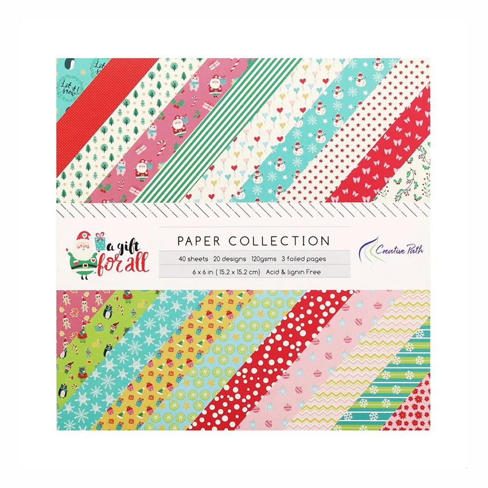 Creative Path 6x6 Zoll Journaling-Hintergrundpapierbögen Quadratisches Origami-Papier 15x15cm Blumenmuster Scrapbook Dekoratives Papier – Detail 30